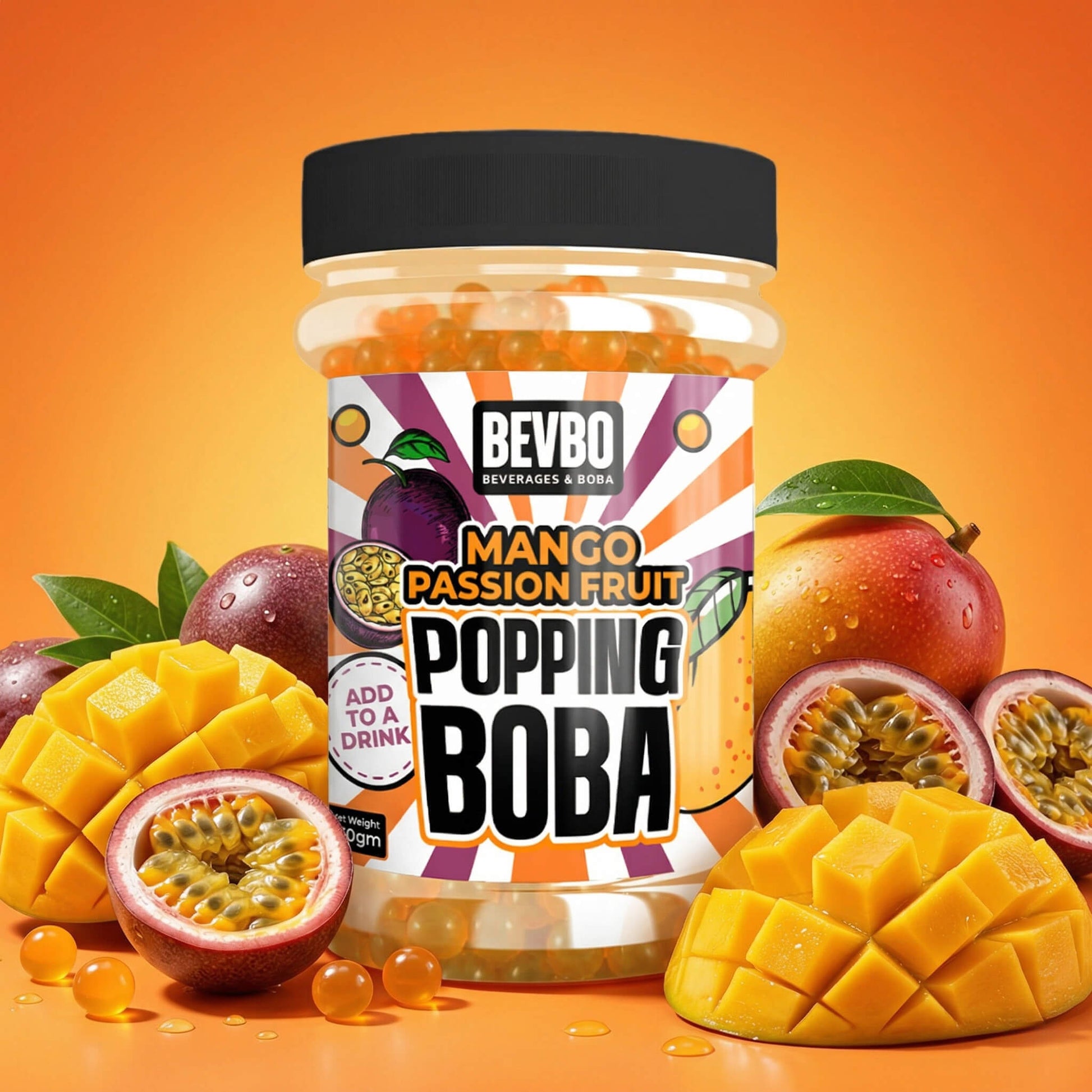 Mango Passionfruit Popping Boba