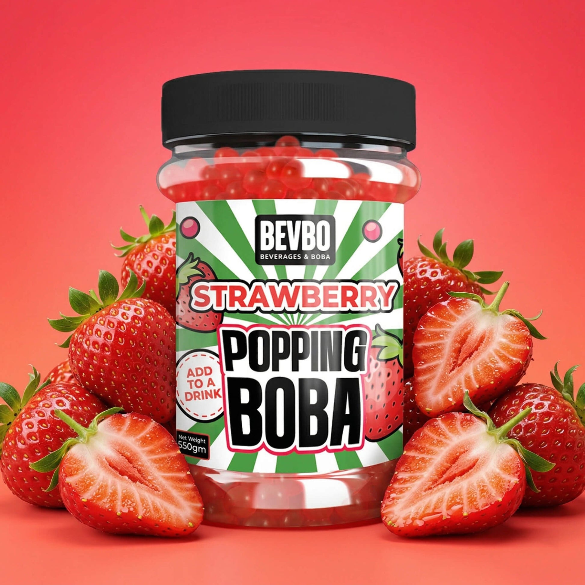 Strawberry Popping Boba
